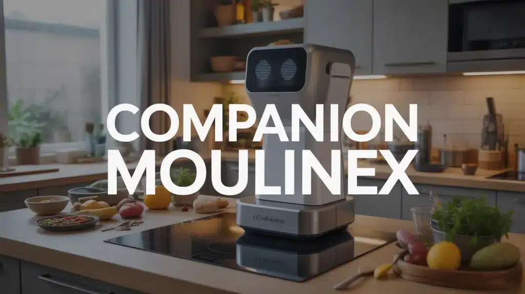 Robot cuiseur Companion Moulinex sur plan de travail