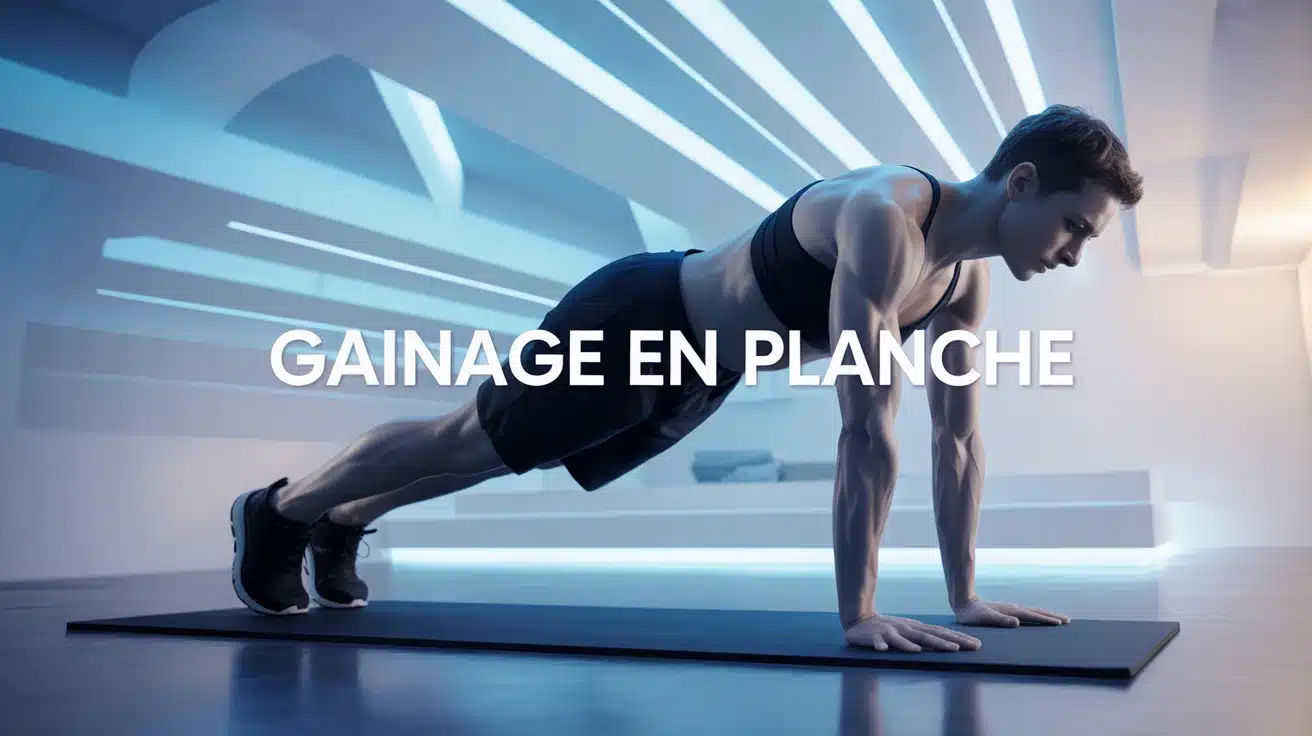 Silhouette en position de gainage en planche vectorielle