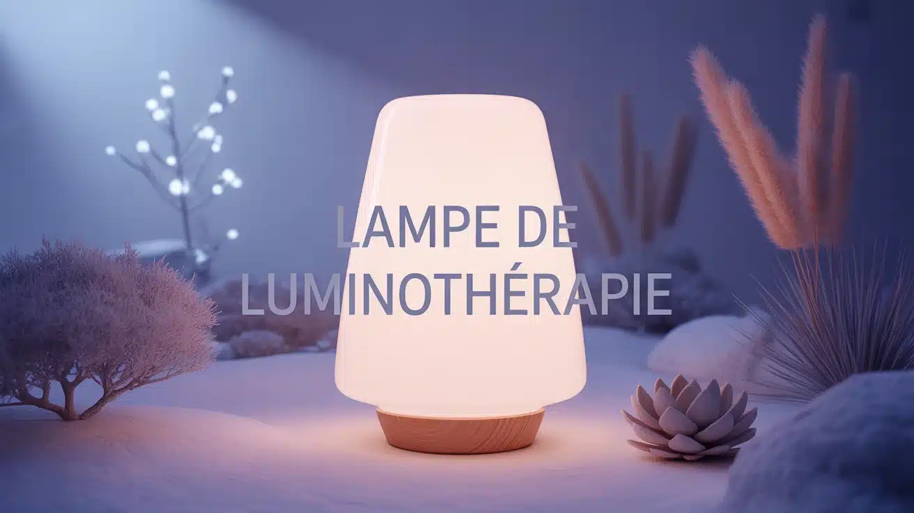 Lampe de luminothérapie moderne émettant lumière blanche intense