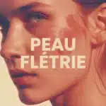 Illustration vectorielle peau flétrie visage stylisé dégradé chaud