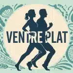 Illustration silhouette ventre plat bien être santé digestive