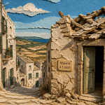 maison 1 euro pouilles façade ruine papier