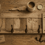 porte manteau palettes mural en bois recyclé