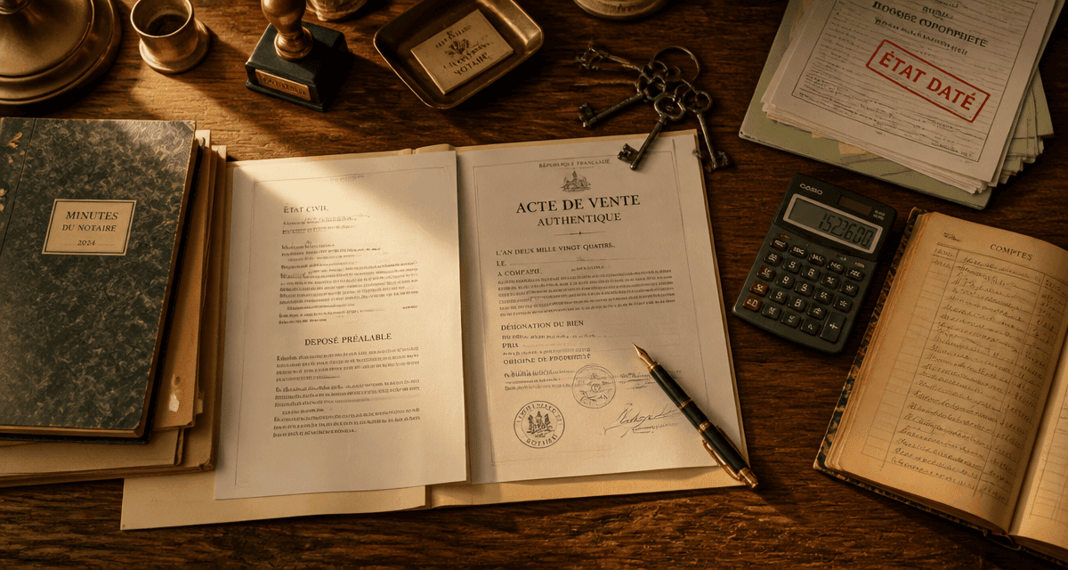 vente sans état daté acte notarial et clés