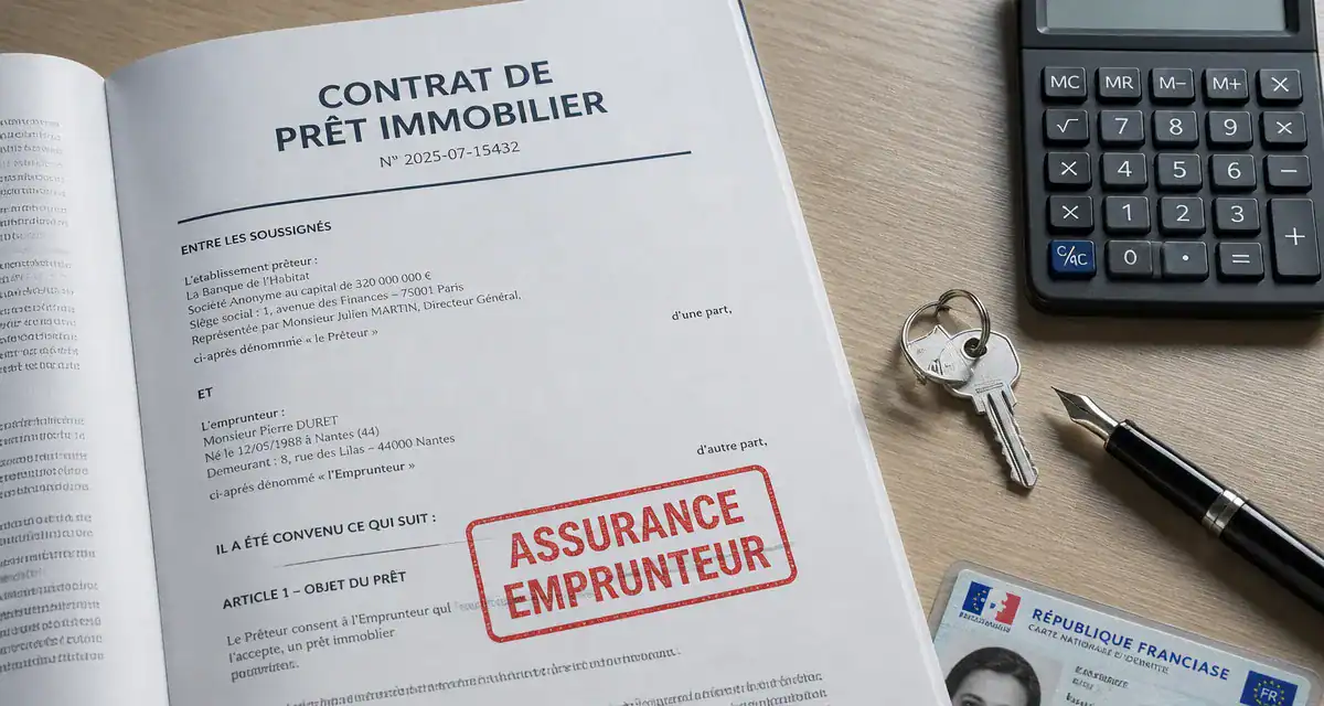 assurance obligatoire pour un pret document contrat