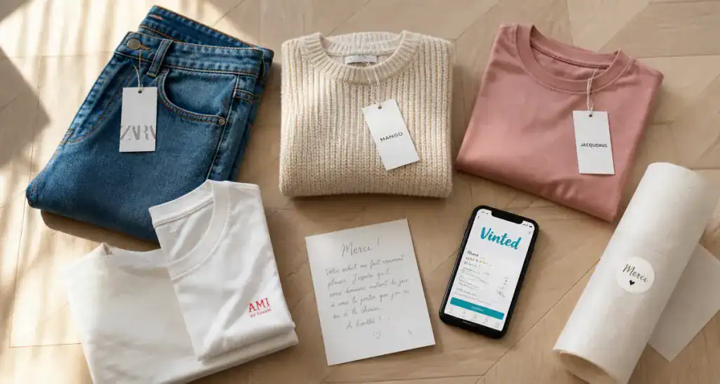 comment bien vendre sur vinted vêtements application smartphone