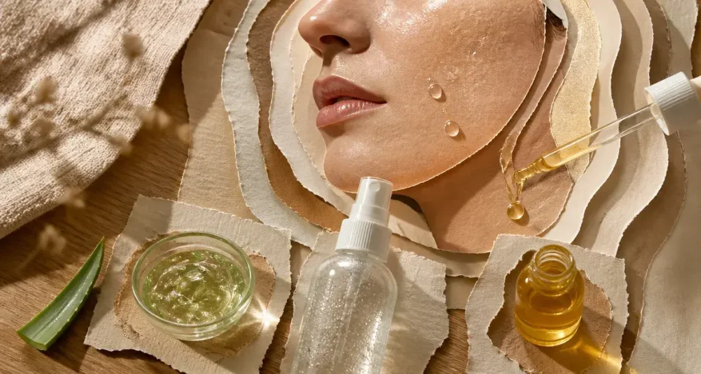 Comment hydrater sa peau sans crème : huile de jojoba sur peau humide, aloe vera et hydrolat