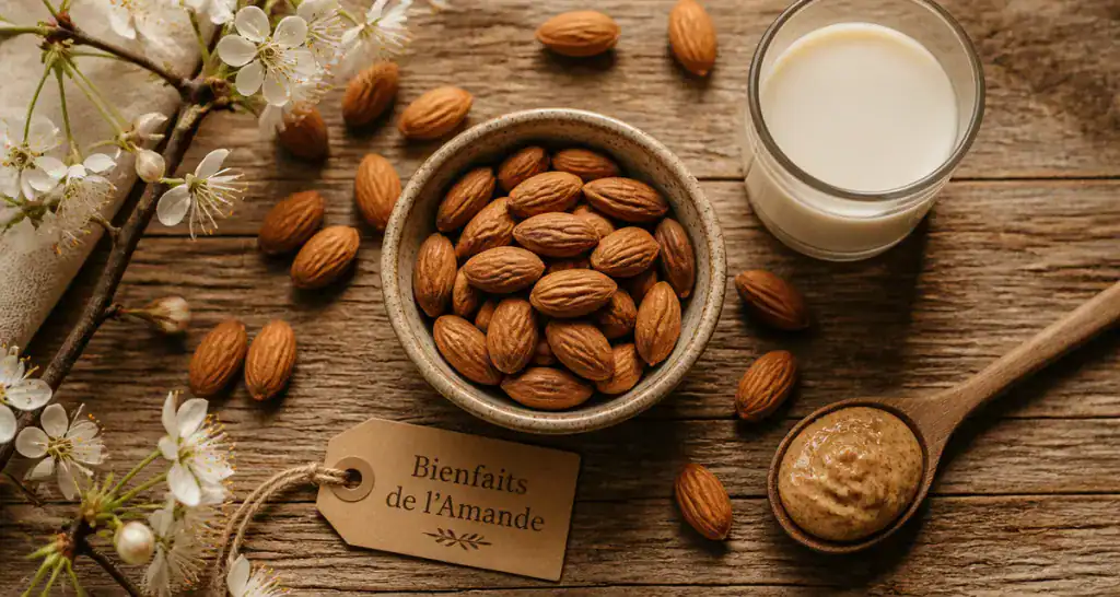 les amandes sont elles bonnes pour la sante bol amandes et lait