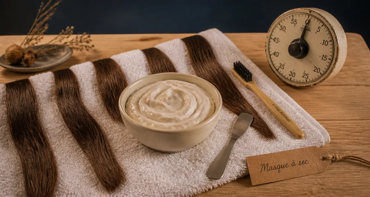 Peut on appliquer un masque sur cheveux secs : masque nourrissant