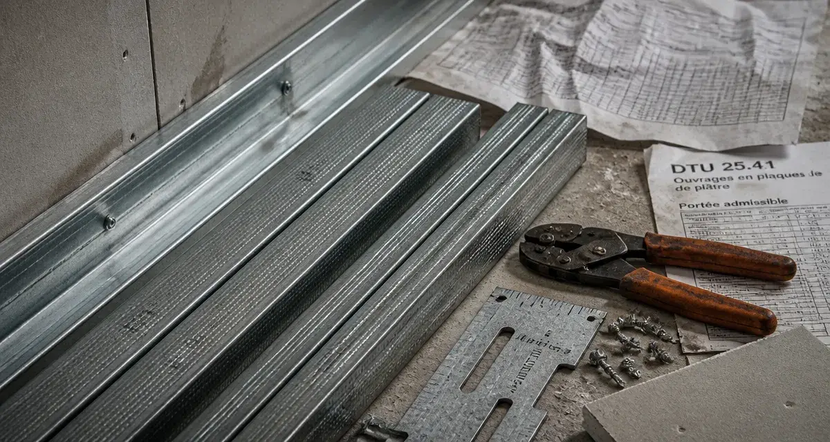 Plafond autoportant distance maximale pour éviter l’affaissement