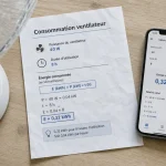 Consommation ventilateur : calcul des watts et heures pour estimer le coût nocturne