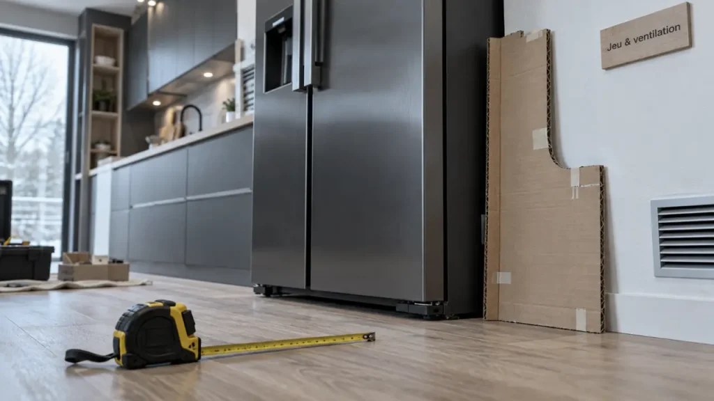 Frigo américain dans une cuisine : les 5 cm oubliés qui bloquent l’intégration